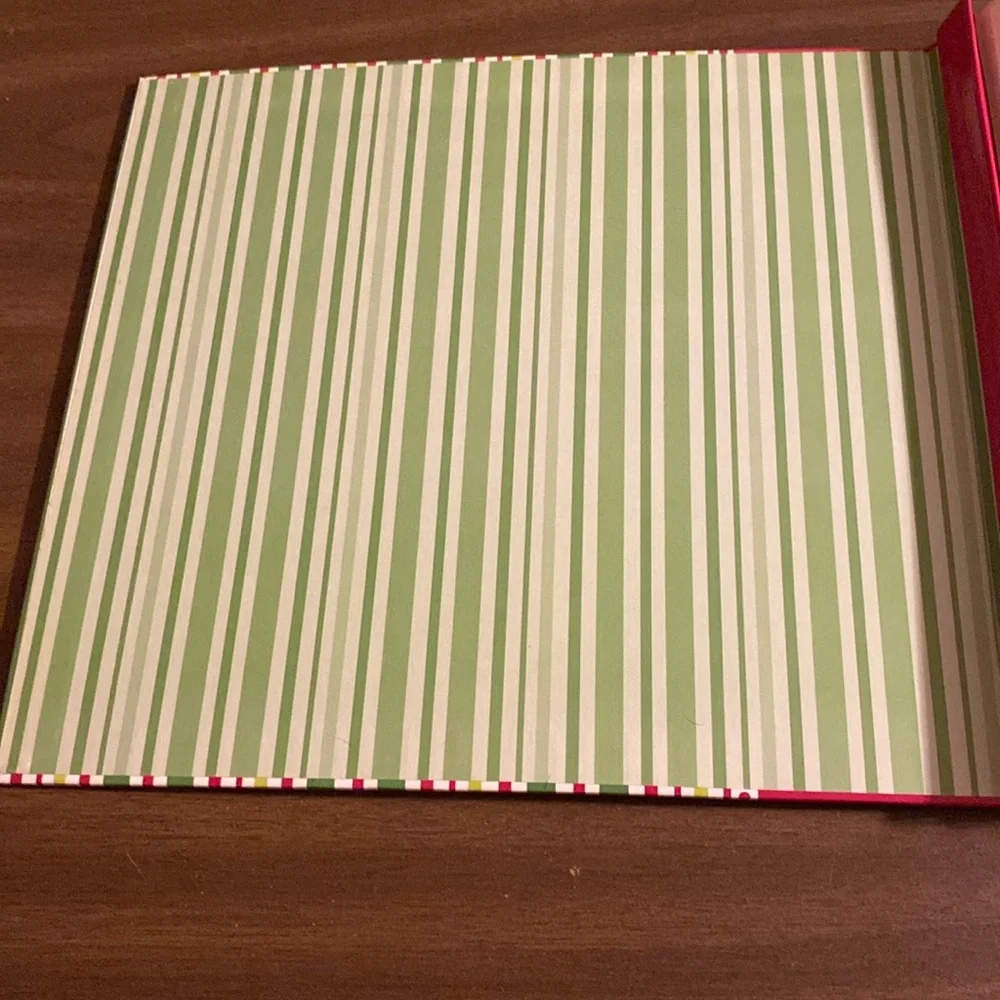 Holiday Stripes Scrapbooking Binder